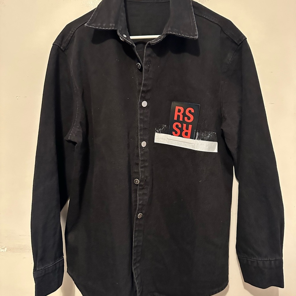 RAF Simmons Carry Over Denim Shirt Men’s Small Black